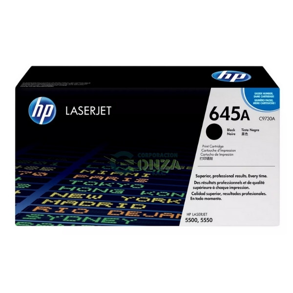 TONER HP C9730A (645A) L.J. 5500 NEGRO - ORIGINAL