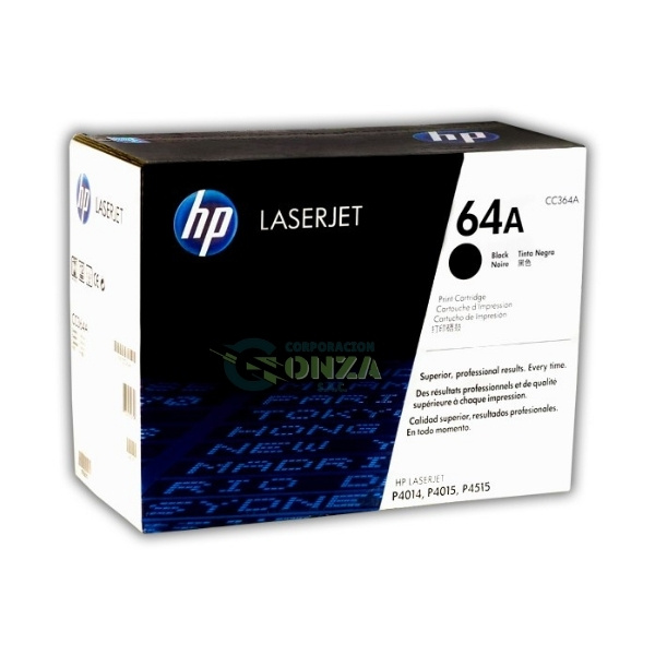 TONER HP CC364A (64A) L.J. P4014/4015/4515 10K - NEGRO