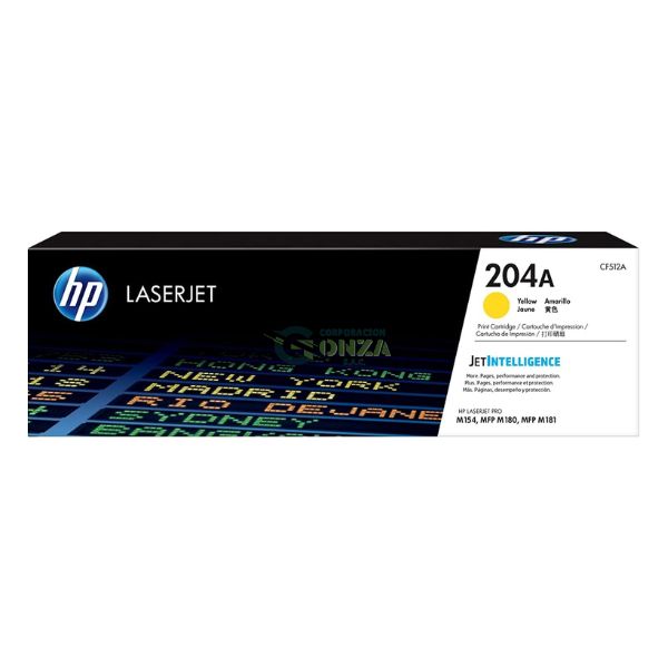 TONER HP CF512A (204A) LJ PRO M154 AMARILLO 900 PGS - ORIGINAL