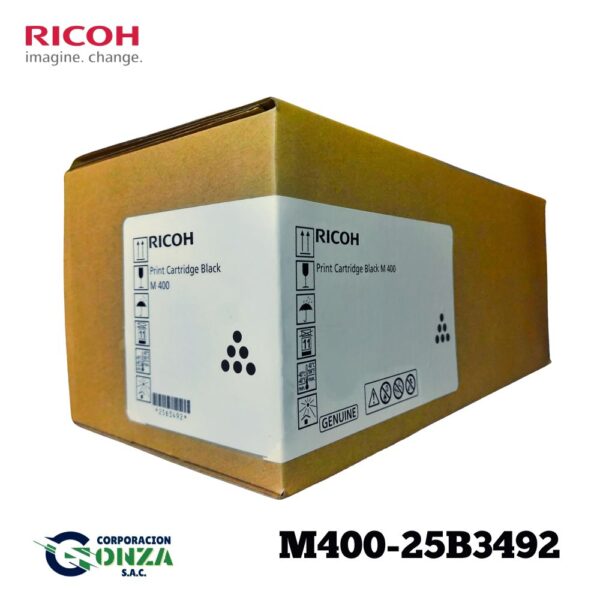 Cartucho de tóner Ricoh 25B3492 – Negro – M 400/M 400FW