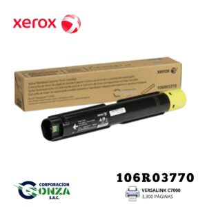 XEROX-106R03770-VERSALINK-C7000 Tóner Xerox 106R03770 Amarillo (3.3K) Original para VersaLink C7000