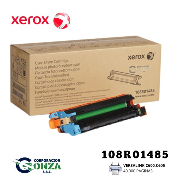 Unidad de Imagen (Drum) Xerox 108R01485 Cian para VersaLink C600 C605 - 40K Páginas