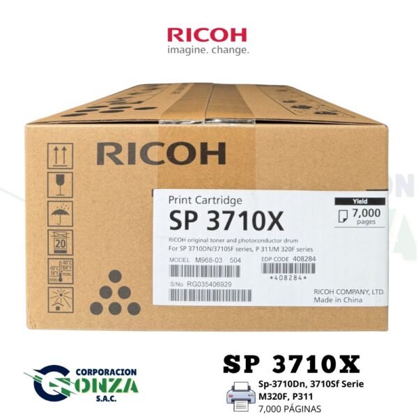 TONER RICOH SP-3710X, (M320F)P311 ORIGINA